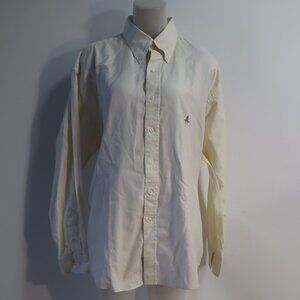 Mens Paul Stuart White Button Down Shirt XL